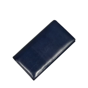 Modrá kožená peňaženka