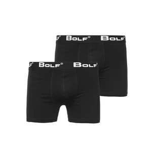 Černé pánské boxerky Bolf 0953-2P 2 PACK