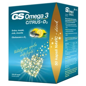 GS Omega 3 Citrus + D3 150 kapslí