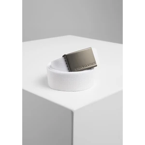 Canvas belts white