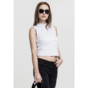 Women's Space Dye Top wht/blk
