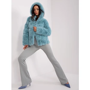 Women's mint fur jacket