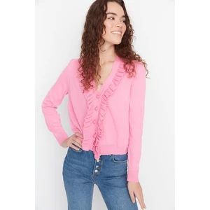 Trendyol Cardigan - Pink - Regular fit