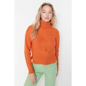 Trendyol Sweater - Orange - Regular fit
