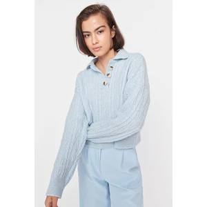 Trendyol Sweater - Blue - Regular fit