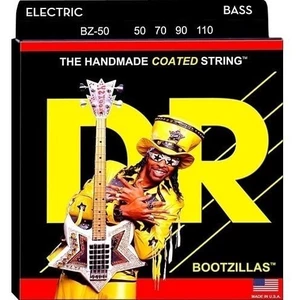 DR Strings BOOTZILLAS - CLEAR Coated Stainless Steel Bass Strings: Heavy 50-110