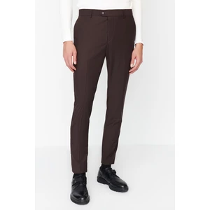 Trendyol Brown Men's Slim Fit Ironing Track Trousers