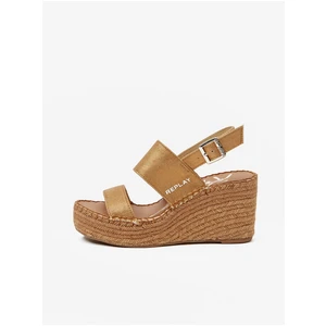 Gusset Sandals in Bronze Replay - Women