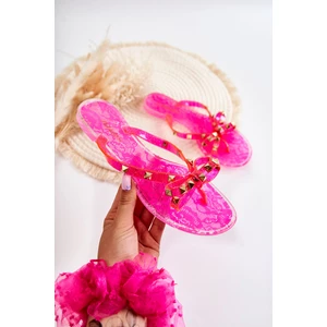Women's rubber flip-flops pink Monise