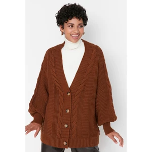Trendyol Cardigan - Brown - Regular fit
