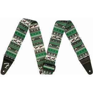 Fender Ugly Xmas Sweater Strap Green Fair Isle