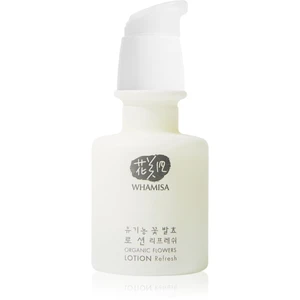WHAMISA Organic Flowers Lotion Refresh osviežujúce hydratačné pleťové mlieko pre mastnú pleť 33,5 ml