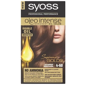 Syoss Oleo Intense permanentní barva na vlasy s olejem odstín 4-60 Gold Brown