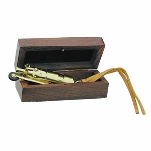 Sea-club Storm Lighter brass - 8cm - wooden box