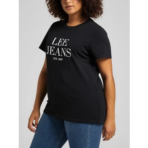 Černé dámské tričko s potiskem Lee Graphic - Dámské
