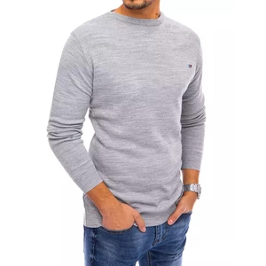 Men's light gray sweater Dstreet WX1827