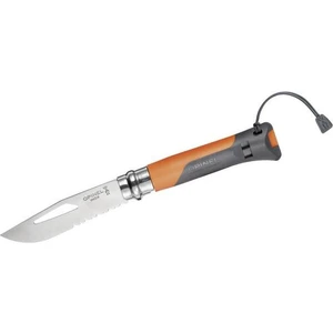 Opinel N°08 Stainless Steel Outdoor Plastic Orange Touristische Klappmesser