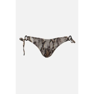 Trendyol Brown Snake Patterned Bikini Bottoms