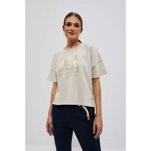 Moodo women's T-shirt - beige