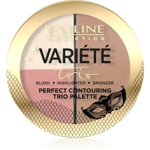 Eveline Cosmetics Variété Trio konturovací paletka 3 v 1 odstín 02 Medium 10 g