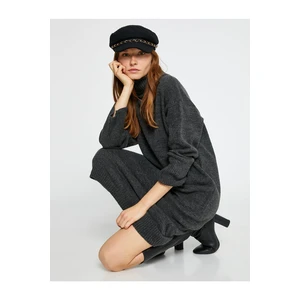 Koton Oversized Sweater Dress Turtleneck