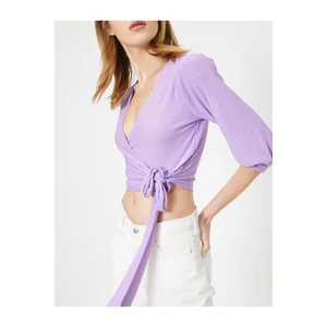 Koton T-Shirt - Purple - Regular fit