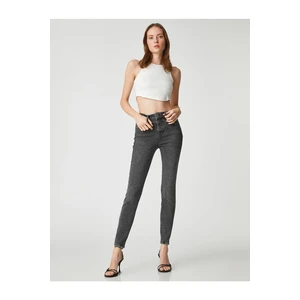 Koton High Waisted Jeans with Skinny Legs, Slim Fit - Carmen Jean