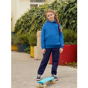 Niebieska bluza dziecięca Hooded Sweat Fruit of the Loom