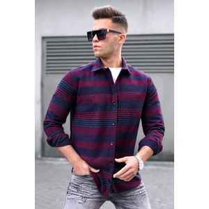 Madmext Claret Red Men's Shirt 5517