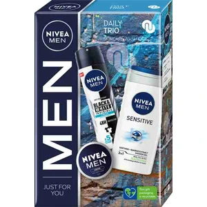 NIVEA MEN Daily Trio darčeková sada (na tvár a telo) pre mužov