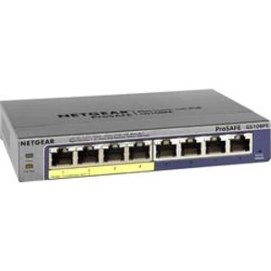 Sieťový switch NETGEAR GS108PE, 8 portů, 1 GBit/s, funkcia PoE