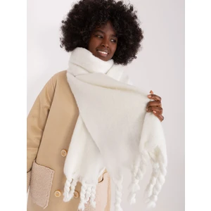 White long women's scarf