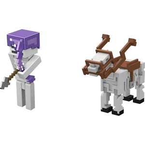 Mattel Minecraft 8 cm figurka dvojbalení Skeleton Trap Horse