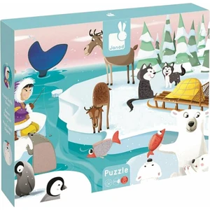 Janod Puzzle Život na ľade 20 dielov