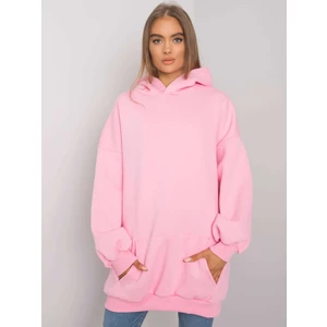 Pink long hoodie