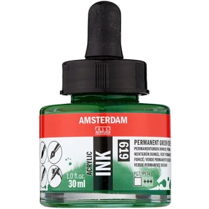 Amsterdam Acrylic Ink 30 ml 619 Permanent Green Deep