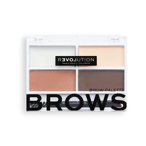 Revolution Sada na úpravu obočí Colour Cult Dark (Brow Palette) 3,2 g Medium