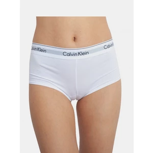 Dámské kalhotky Calvin Klein boyshort bílé