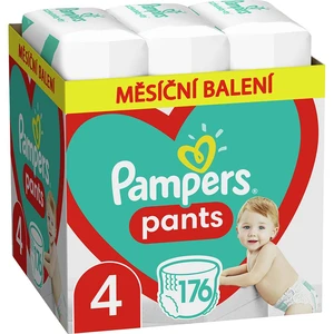 PAMPERS Pants 4 Active Baby Dry 176 ks (9-15 kg) MĚSÍČNÍ ZÁSOBA - plenkové kalhotky