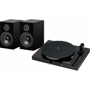 Pro-Ject Juke Box E1 + Speaker Box 5 OM5e Negru lucios