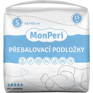 MonPeri Baby Underpads Size S jednorázové přebalovací podložky 40x60 cm 15 ks