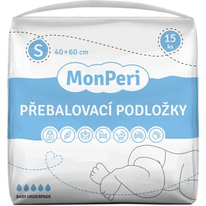 MonPeri Baby Underpads Size S jednorázové přebalovací podložky 40x60 cm 15 ks