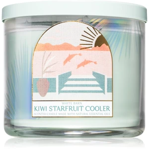 Bath & Body Works Kiwi Starfruit Cooler vonná sviečka s esenciálnymi olejmi I. 411 g