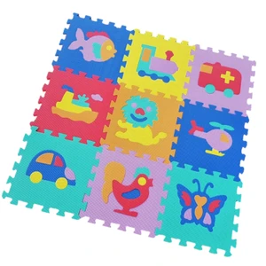 Alltoys Puzzle penové puzzle Zvieratká a dopravné prostriedky 9 dielikov