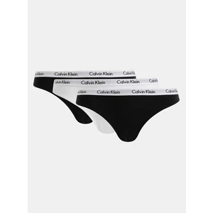 Calvin Klein 3 PACK - dámske nohavičky Bikini QD3588E -WZB L