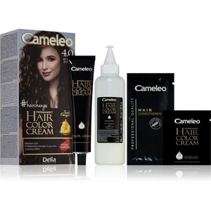 Delia Cosmetics Cameleo Omega permanentná farba na vlasy odtieň 4.0 Medium Brown