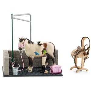 Schleich 42104 Mycí kout pro koně s příslušenstvím