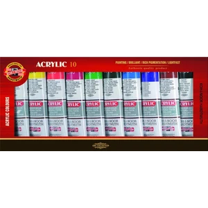 KOH-I-NOOR Sada akrylových farieb 10x40 ml