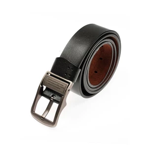 Černý pánský kožený pásek Bolf P007