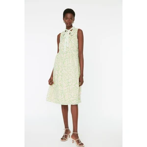 Trendyol Green Collar Detailed Dress